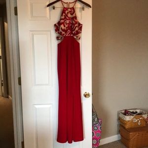Dear moon red party dress